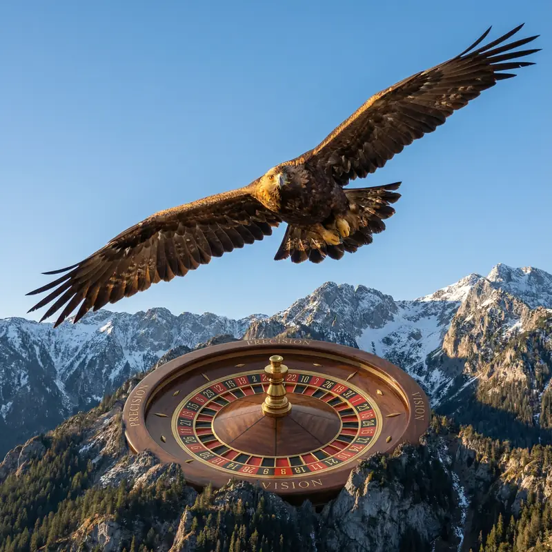 Águila dorada simbolizando la Ruleta en MGM Casino México